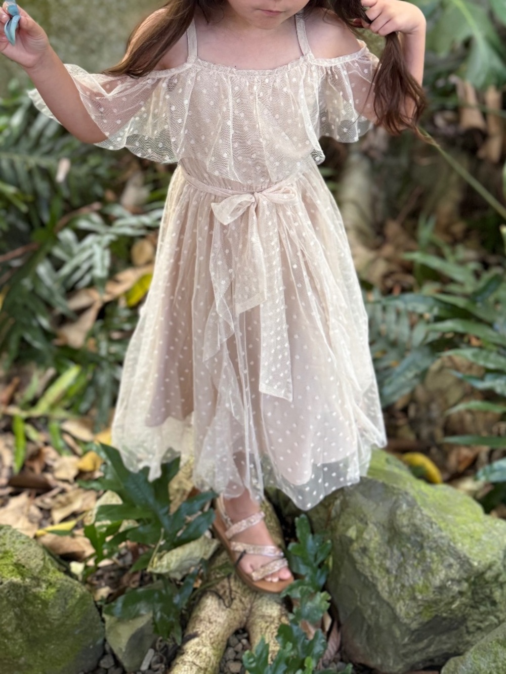 NWT Joyfolie Lauryl Dress in Sand Size 5 Girls